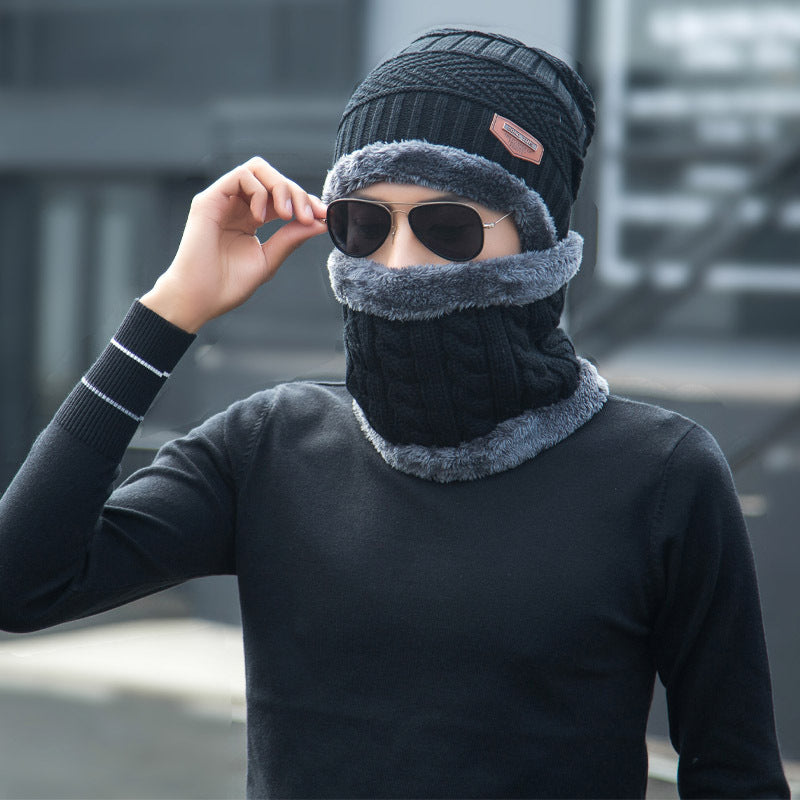 Premium Winter Beanie Hat & Scarf Set - Thick Fleece Lined Knit Cap with Neck Warmer for Men & Women