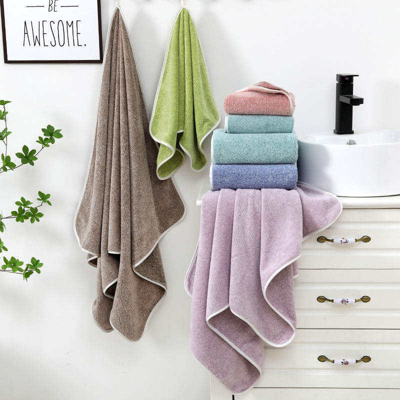 Luxury Coral Fleece Bath Towel - Ultra-Soft Absorbent