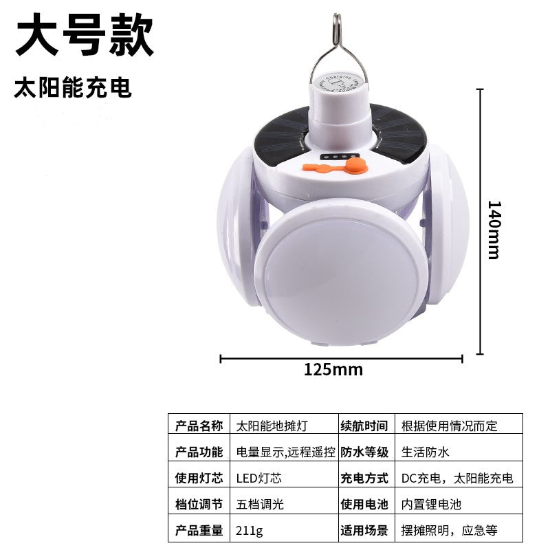 Portable Solar LED Bulb Light - 50W Emergency Camping Lantern