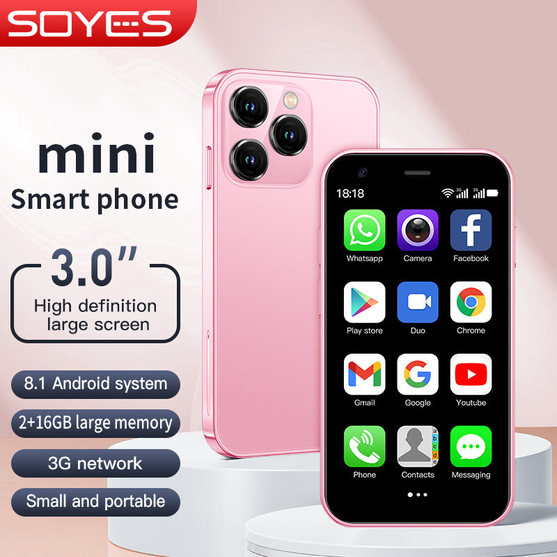 Mini Android Smartphone - Compact 16GB Unlocked Phone with Dual SIM