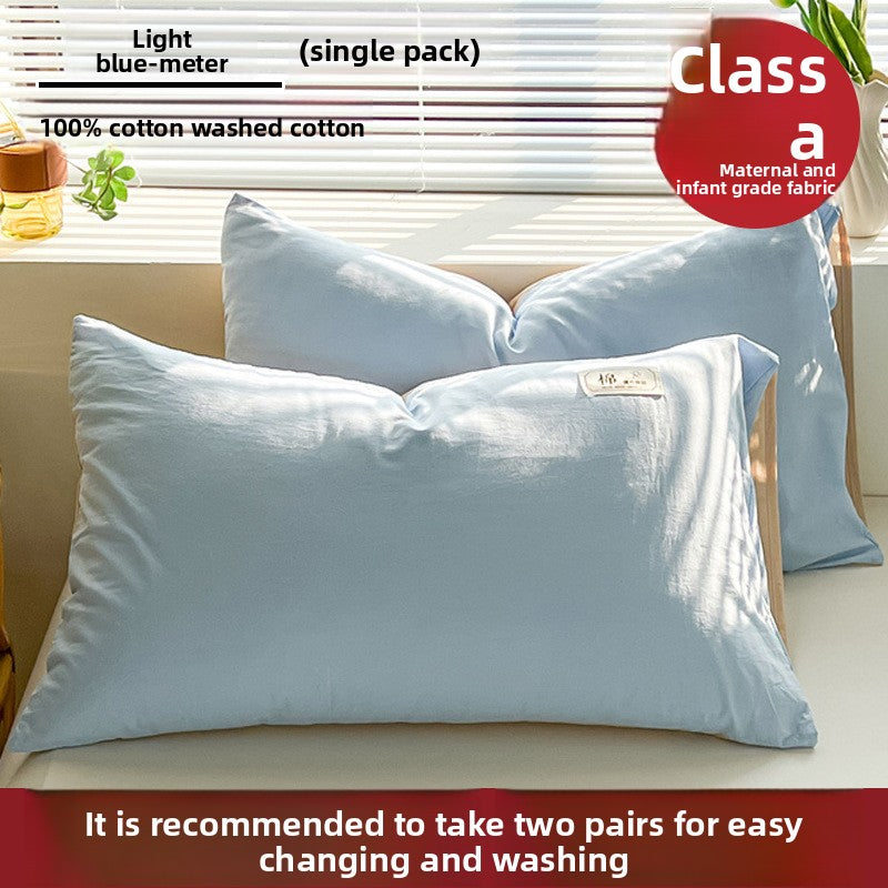 Pure Cotton Pillowcase - Premium Natural Fiber Pillow Cover
