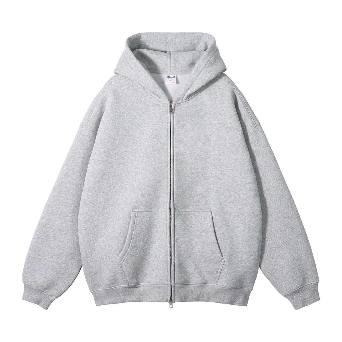 Men's Premium Zippered Hoodie - Comfortable Full-Zip Sweatshirt with Adjustable Hood