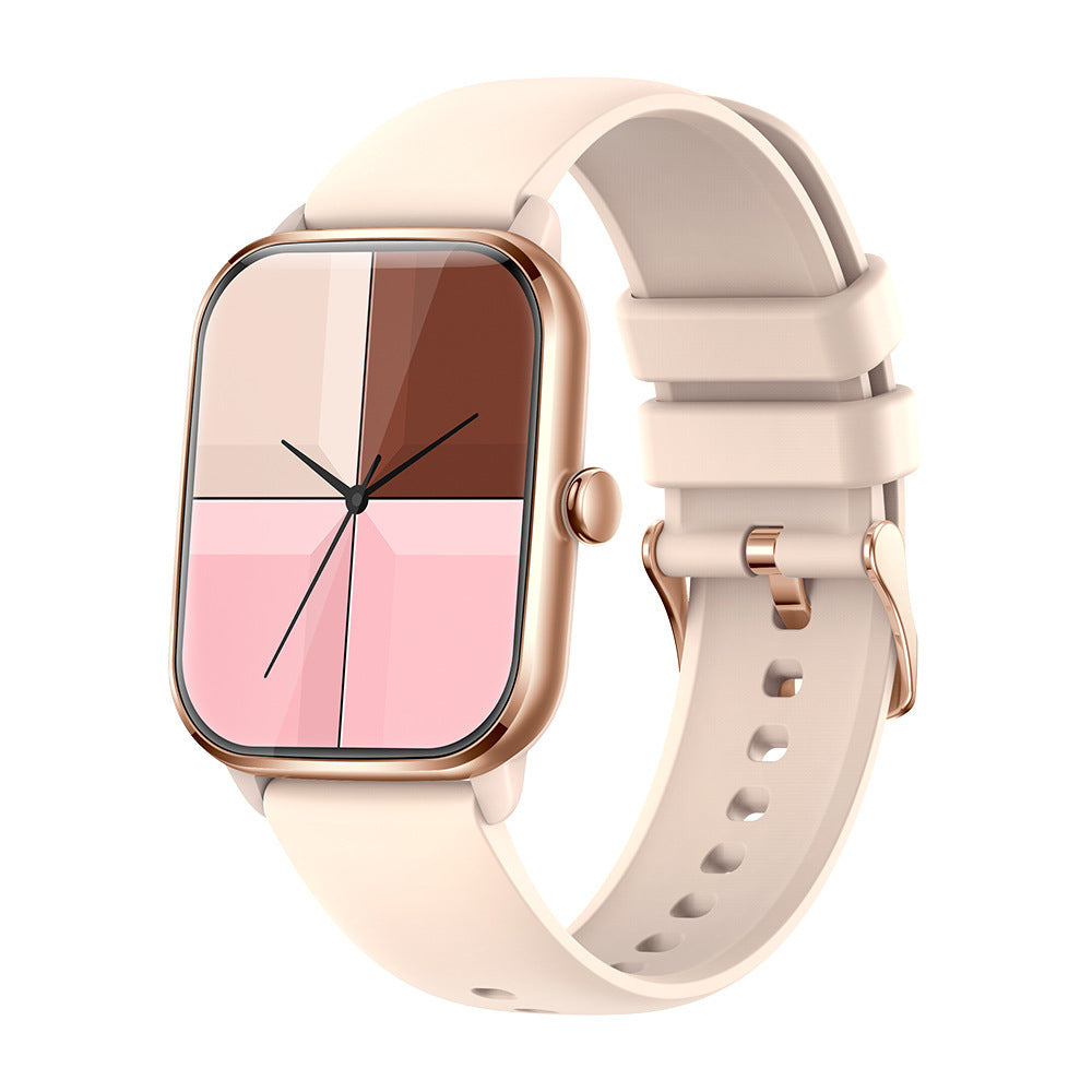 Fitness Smartwatch - Full Screen Heart Rate Monitor with Music Control & Step Tracker