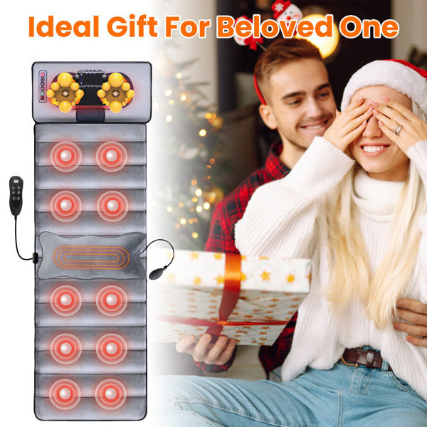 Full Body Electric Massage Cushion, Back Massage Mattress Chair Cushion With Neck Massage Pillow,With 10 Types Of Vibrating Motor Timers