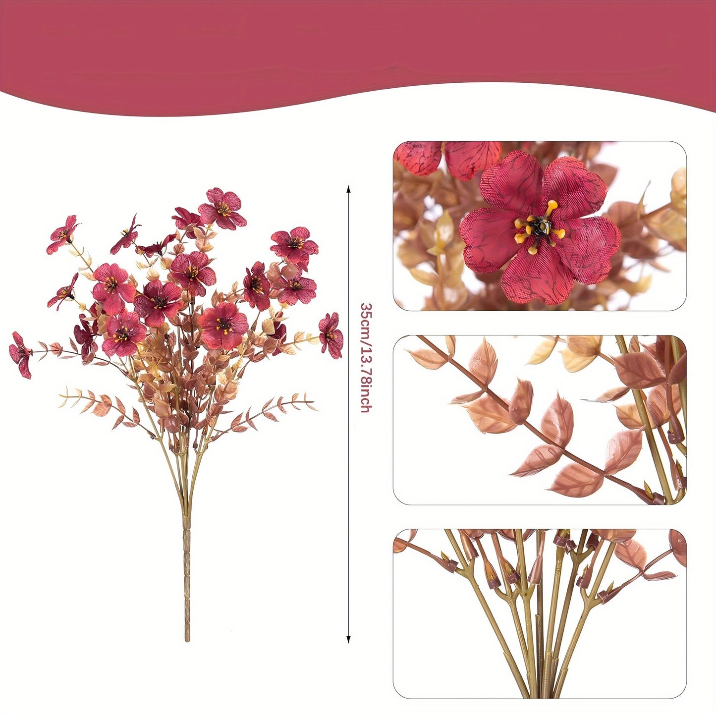 Bionic Flowers And Plants, Autumn Red, Orange, Yellow, Mixed Colors.