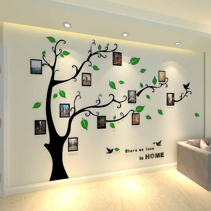 3D Acrylic Photo Tree Wall Stickers