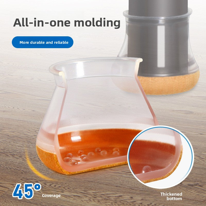 Transparent Furniture Leg Protectors - Floor Protection Covers