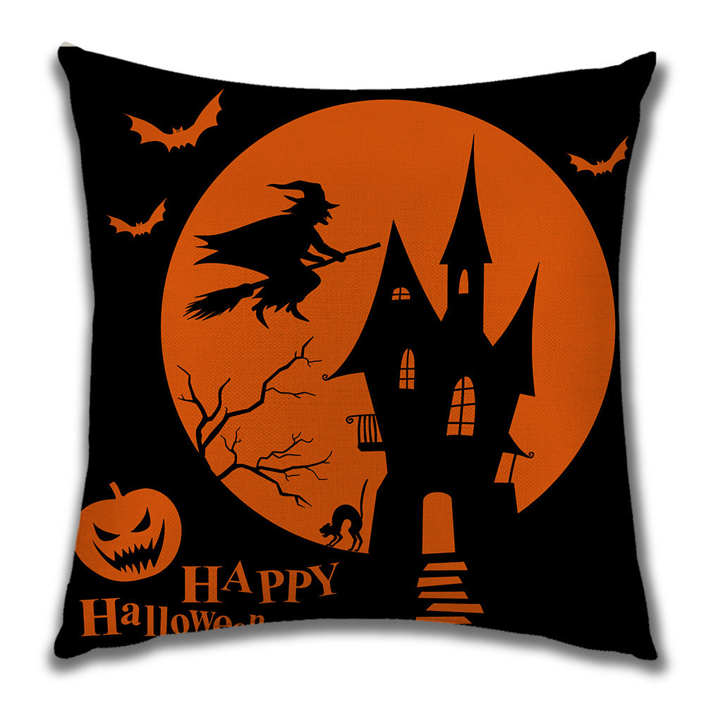 Cartoon Pumpkin Castle Sofa Cushion Cushion Pillowcase