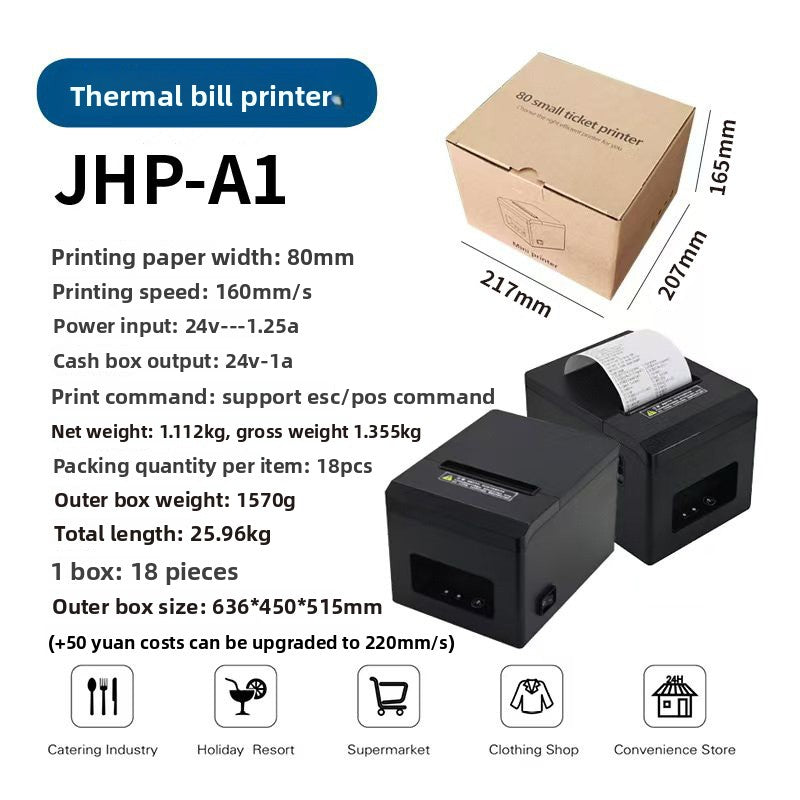 Thermal Receipt Printer - 80mm USB Bluetooth WiFi POS Printer
