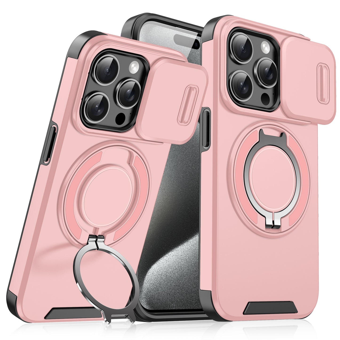 Magnetic Sliding Window iPhone Case - Privacy Protection for iPhone 11-17 Pro Max