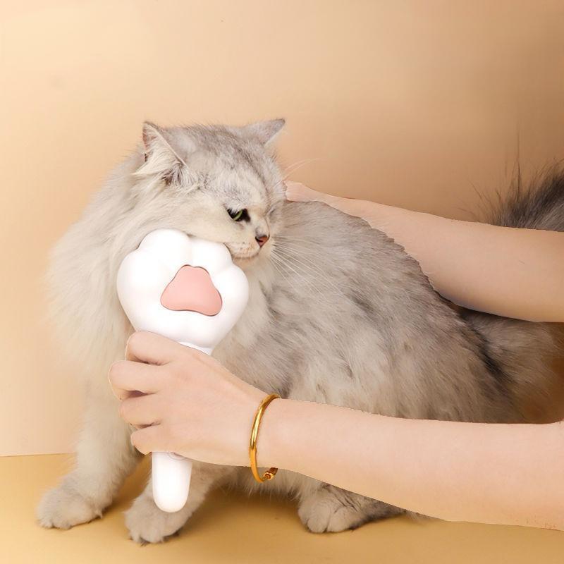 Pet Massage Hair Removal Comb - Paw Shaped Grooming Brush for Dogs & Cats Shedding Control