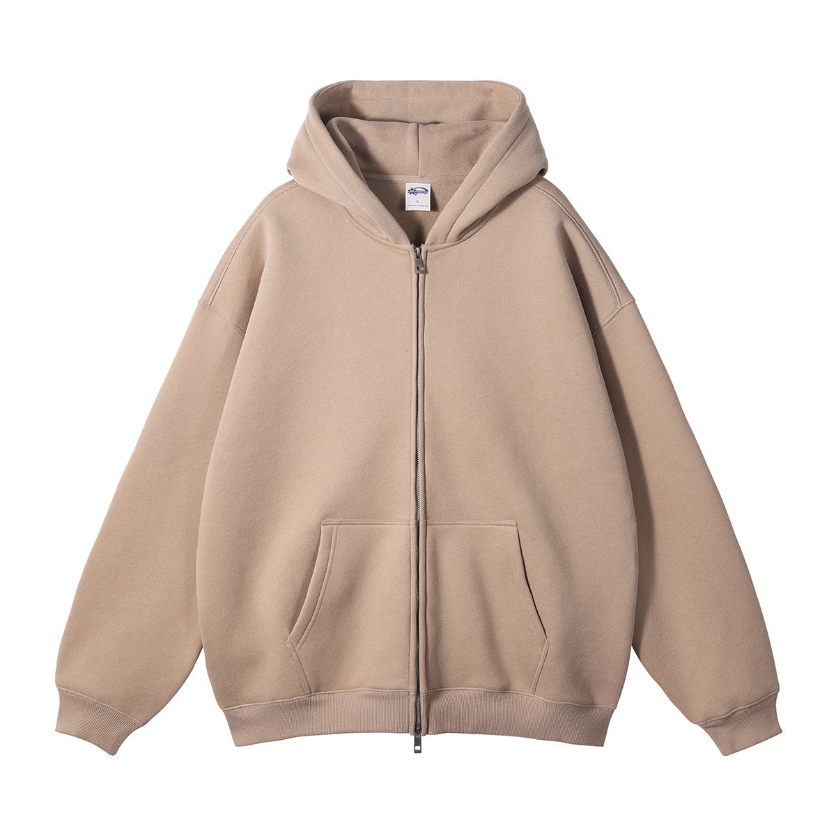 Men's Premium Zippered Hoodie - Comfortable Full-Zip Sweatshirt with Adjustable Hood