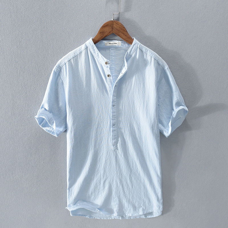 Classic Men's Cotton Casual Shirt - Comfortable Everyday Button-Down
