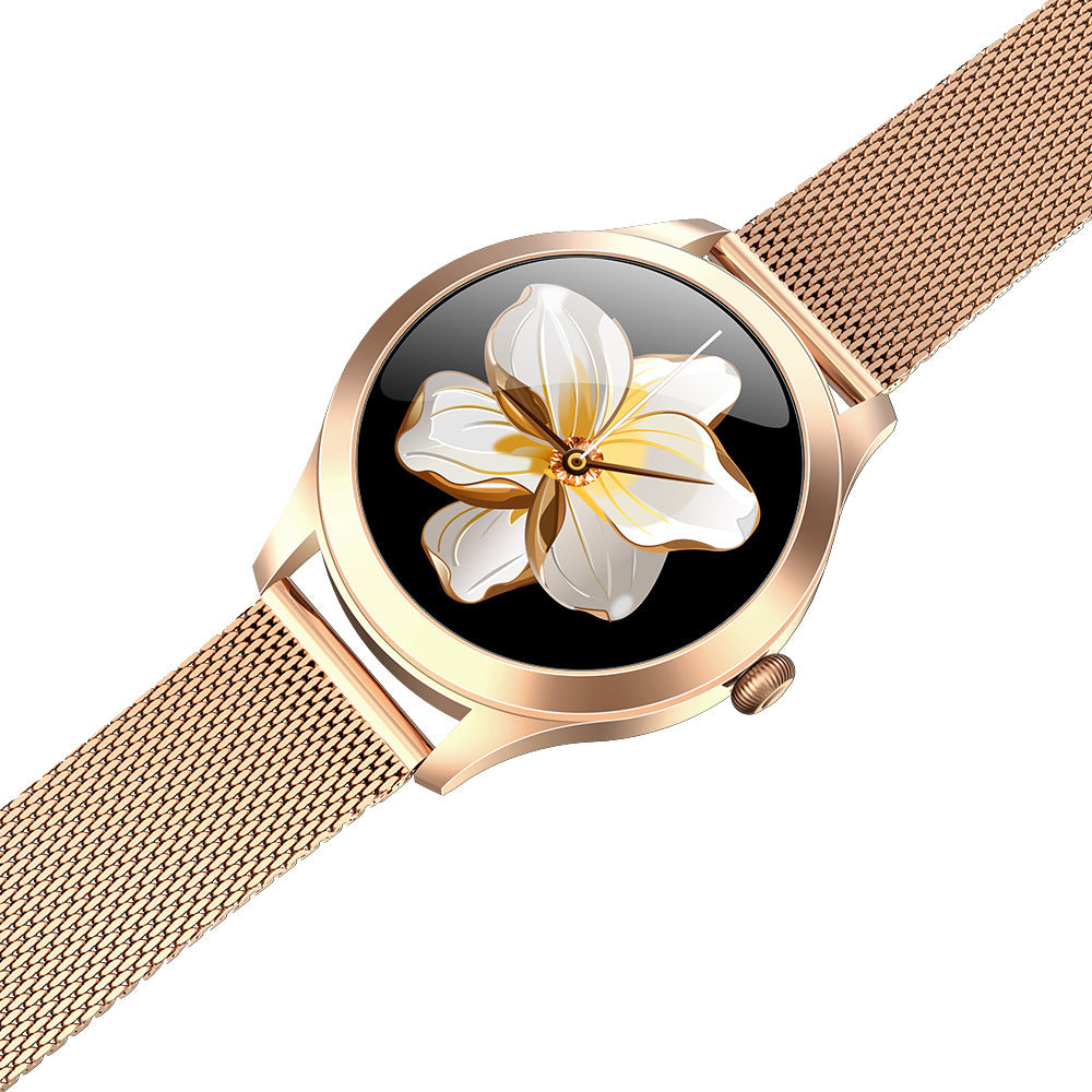 Chivo KW10 Pro Women's Smartwatch - Elegant Fitness Tracker with Steel Strap & Health Monitoring