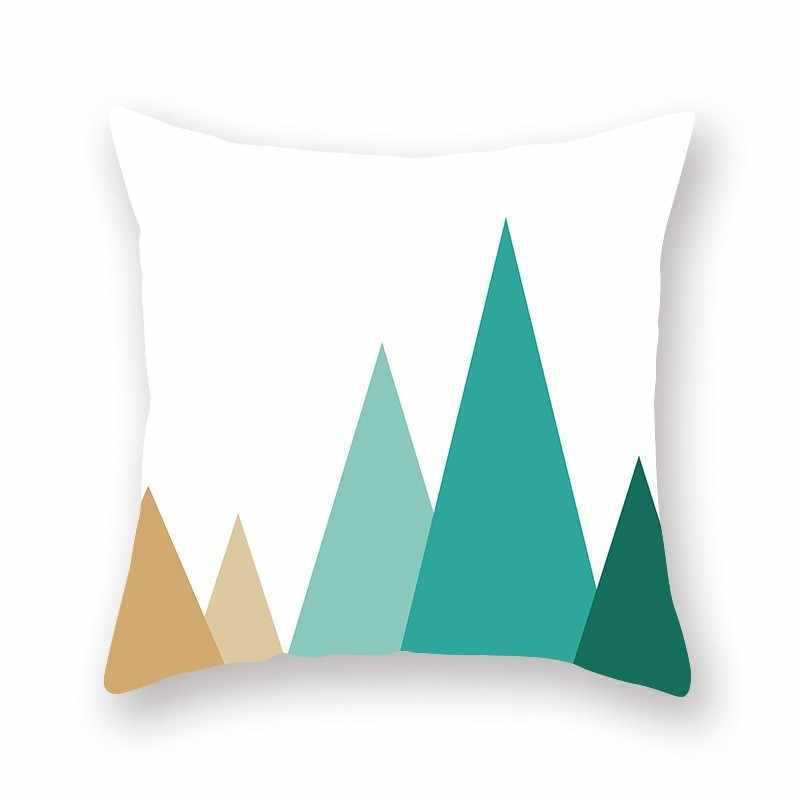Bright Color Geometric Pillow Cushion Cover - Bold Modern Pattern for Contemporary Home