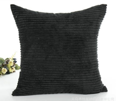 2.5 corn strips corduroy plush plain hug pillowcase cushion set without core