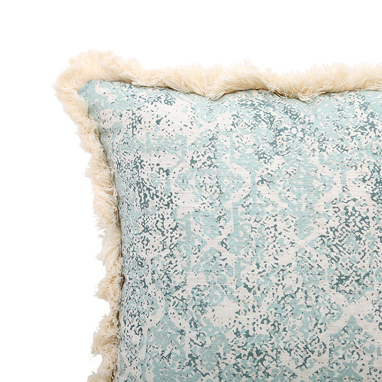 Printed woven tufted pillow cushion cover
