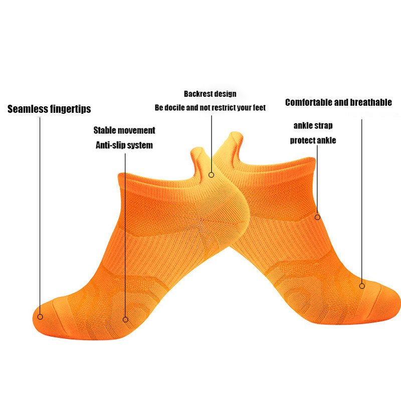 8 Pairs Women's Athletic Compression Running Socks - Low Cut Cushioned Anti-Odor