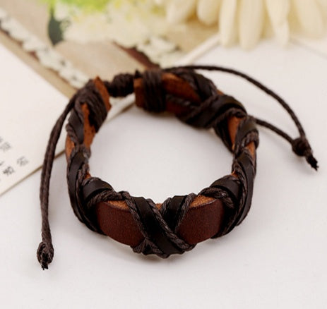 Asgard Crafted Leather Nordic Arm Bracelet - Viking-Inspired Wrist Cuff
