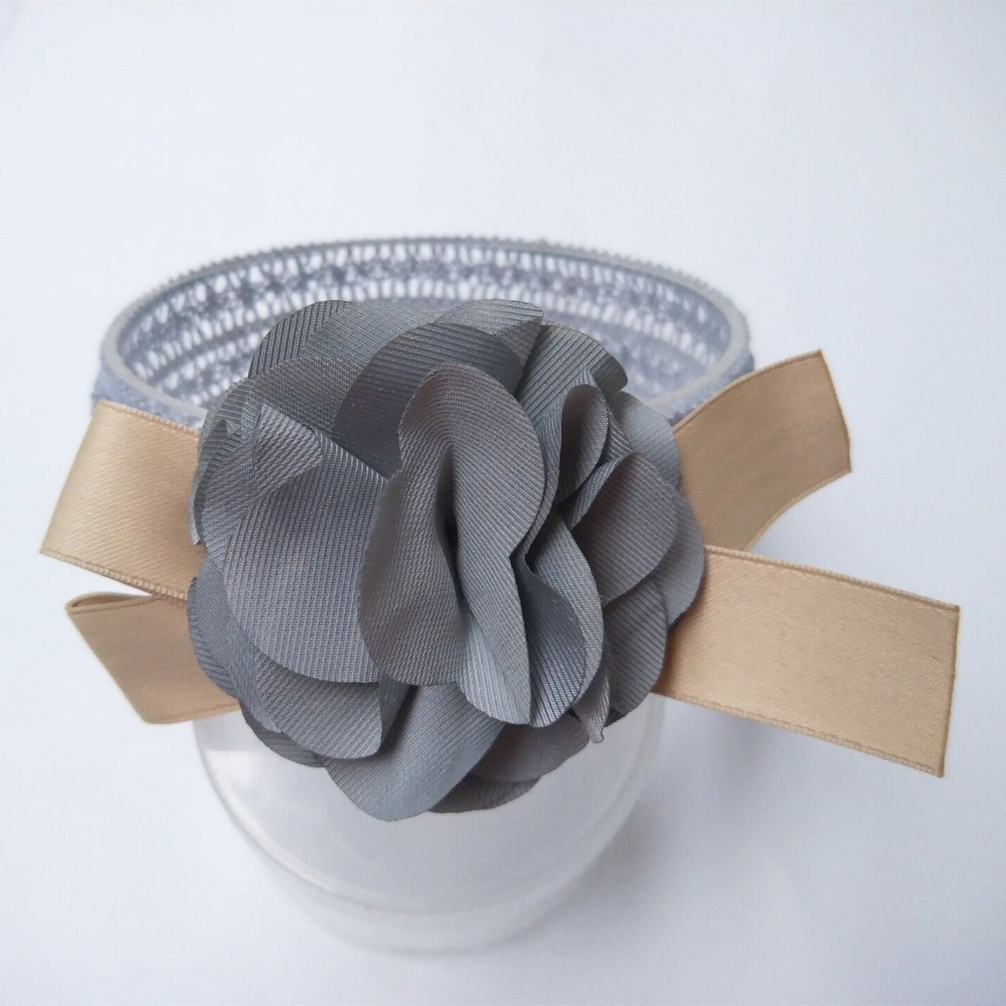 Baby Lace Flower Headband - Delicate Fabric Headband for Infant Girls