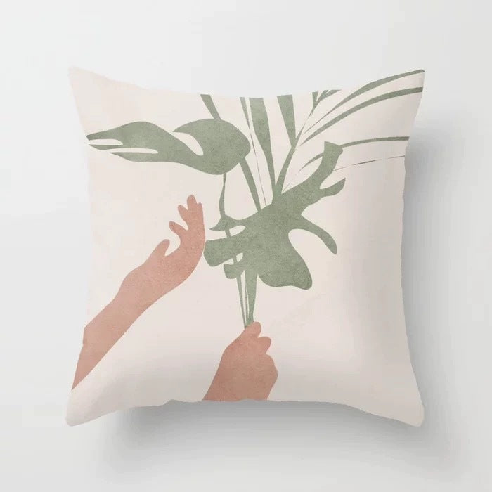 Abstract Geometric Portrait Pillowcase - Modern Art Home Sofa Cushion Pillow Cover