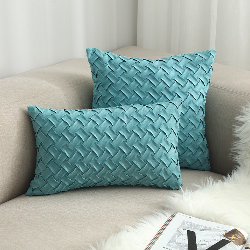 Buckskin woven cushion cover