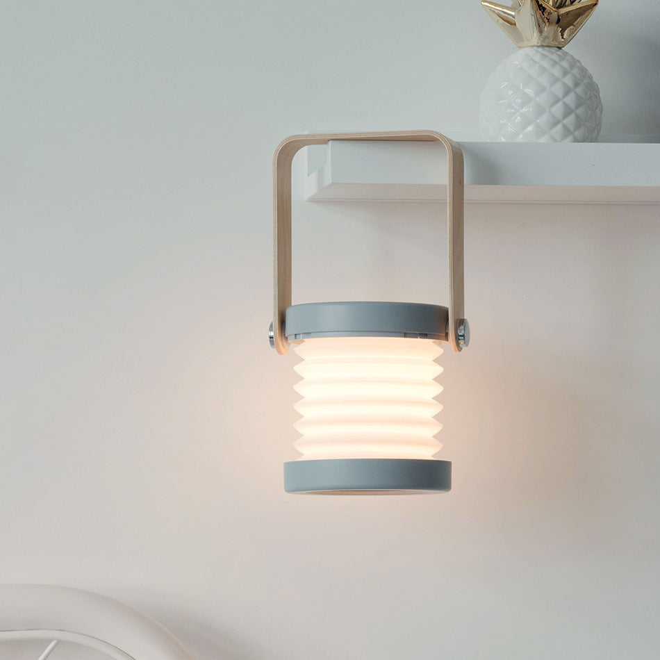 Foldable Touch Dimmable LED Reading Light - Portable USB Rechargeable Lantern for Home Decor