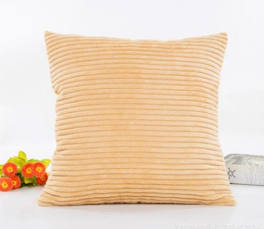 2.5 corn strips corduroy plush plain hug pillowcase cushion set without core