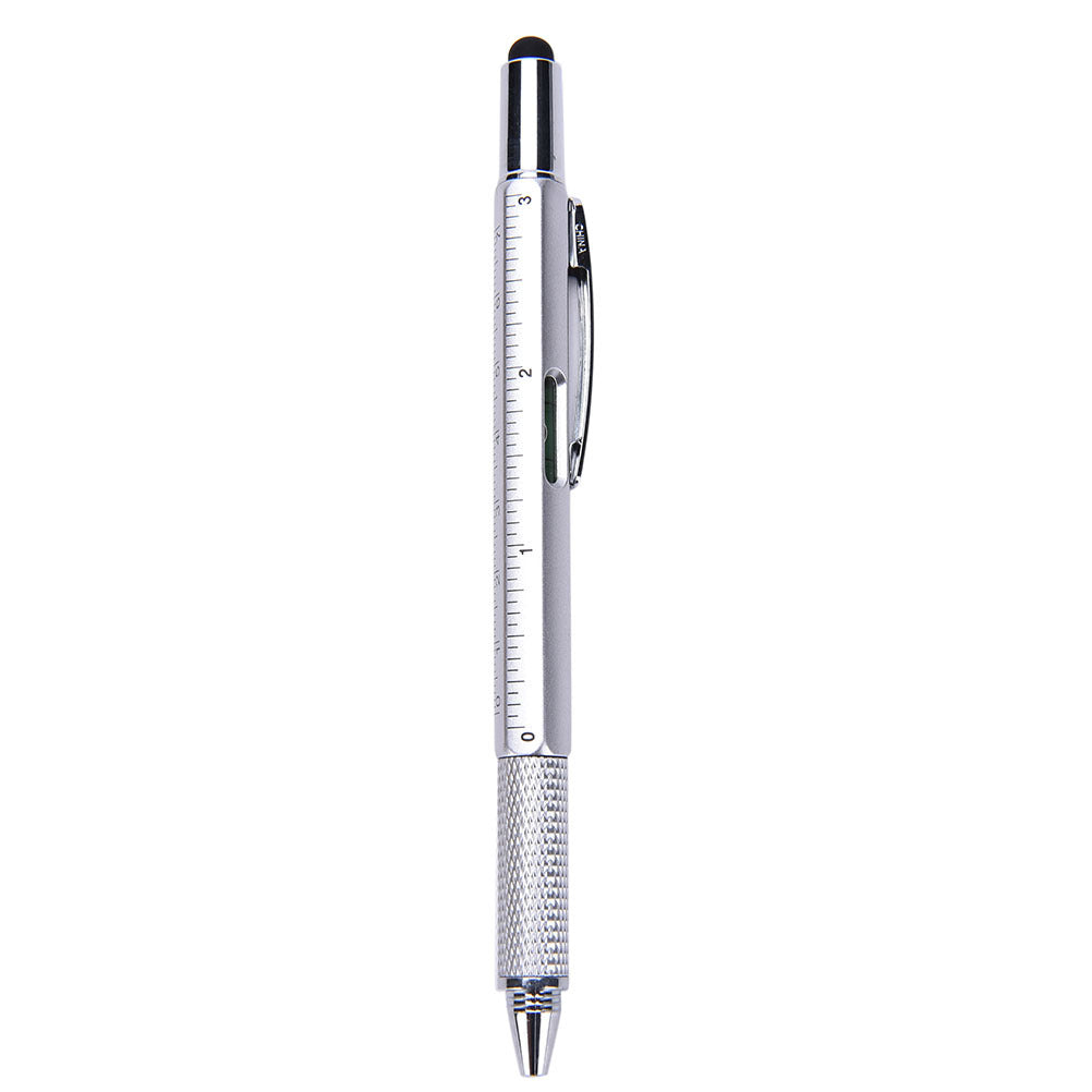 6-in-1 Multifunctional Stylus Pen - Touch Screen Pen with Ruler, Screwdriver & Spirit Level