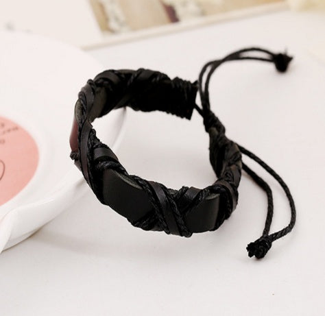 Asgard Crafted Leather Nordic Arm Bracelet - Viking-Inspired Wrist Cuff