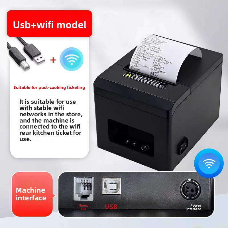 Thermal Receipt Printer - 80mm USB Bluetooth WiFi POS Printer