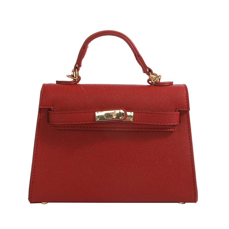 Women's Square Shoulder Bag - Classic PU Leather Handbag