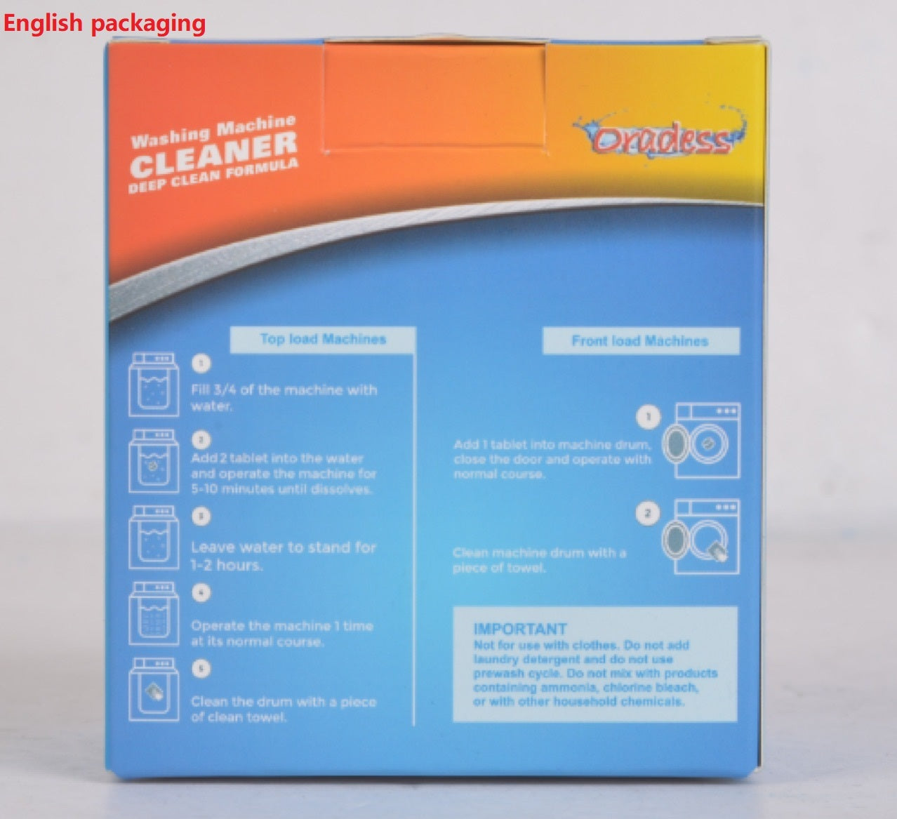 Washing Machine Tub Bomb Cleaner - Deep Cleaning Tablets for Fresh & Bacteria-Free Laundry