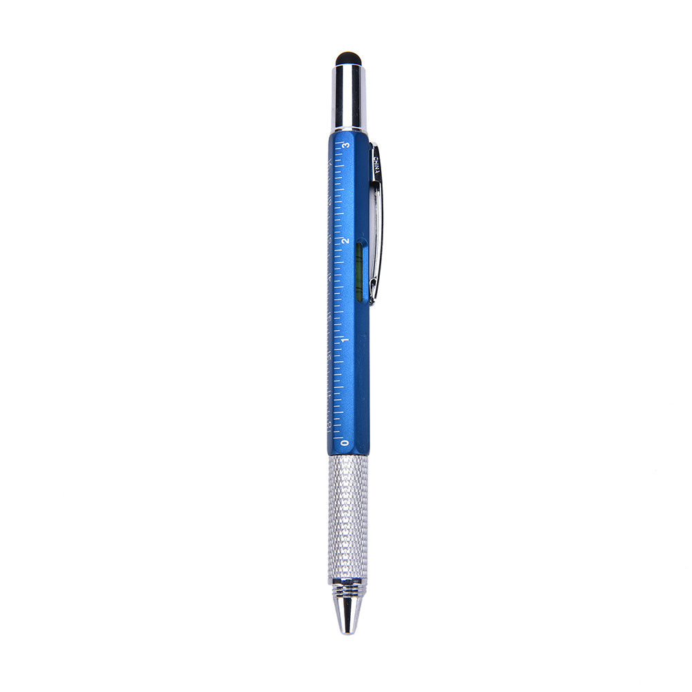 6-in-1 Multifunctional Stylus Pen - Touch Screen Pen with Ruler, Screwdriver & Spirit Level