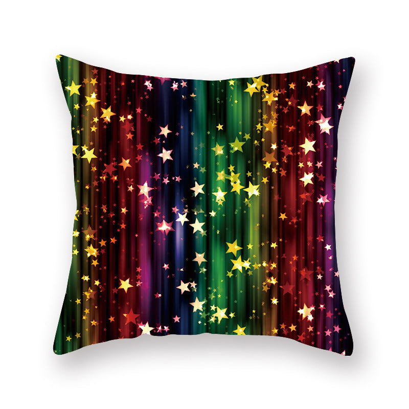Christmas new peach skin cushion pillowcase