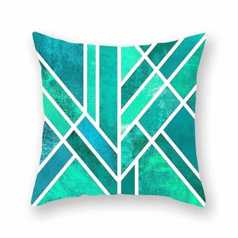 Bright Color Geometric Pillow Cushion Cover - Bold Modern Pattern for Contemporary Home