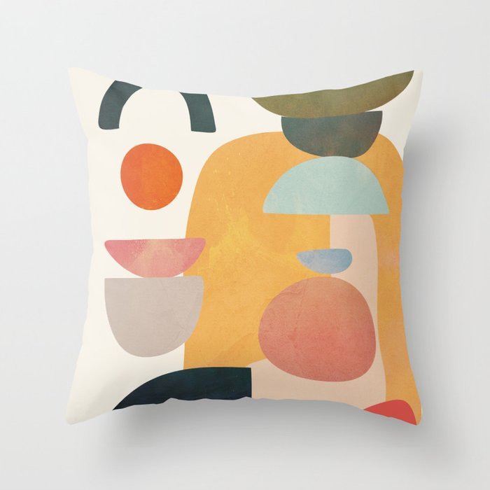 Abstract Geometric Portrait Pillowcase - Modern Art Home Sofa Cushion Pillow Cover
