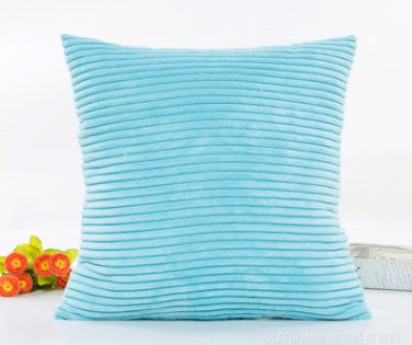 2.5 corn strips corduroy plush plain hug pillowcase cushion set without core
