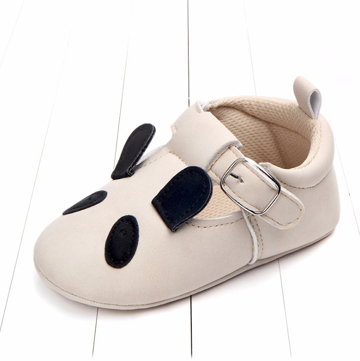 Cartoon Animal Baby Shoes - Soft Non-Slip Leather First Walking Shoes