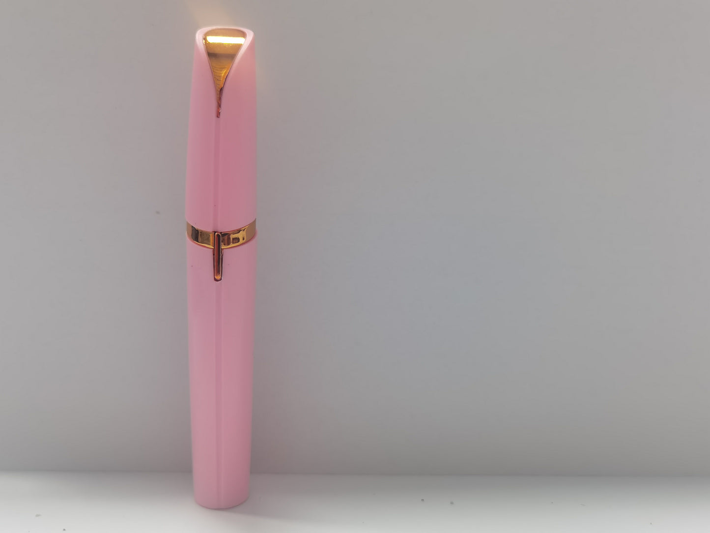 Mini Electric Eyebrow Trimmer - LED Light Painless Hair Remover Lipstick Size