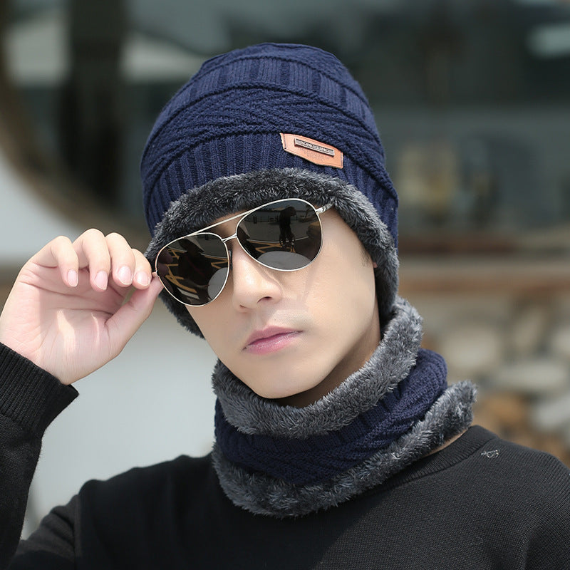 Premium Winter Beanie Hat & Scarf Set - Thick Fleece Lined Knit Cap with Neck Warmer for Men & Women