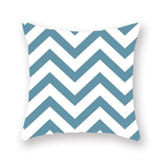 Bright Color Geometric Pillow Cushion Cover - Bold Modern Pattern for Contemporary Home