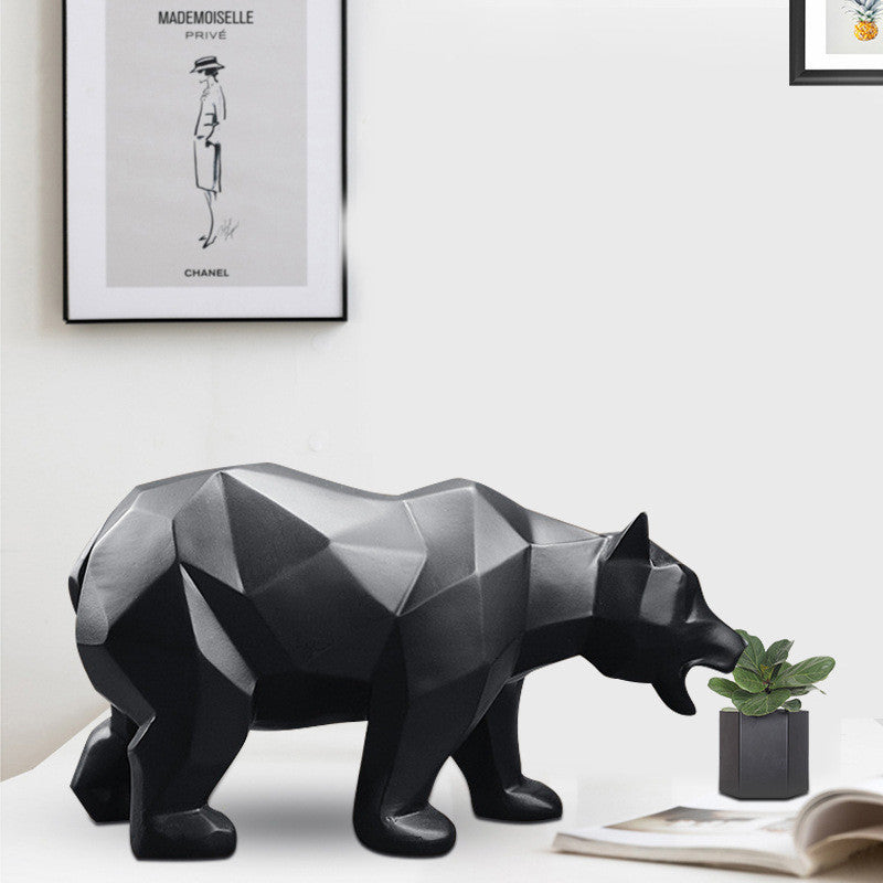 Premium Bear Resin Craft Decoration - Large Home Ornament Gift