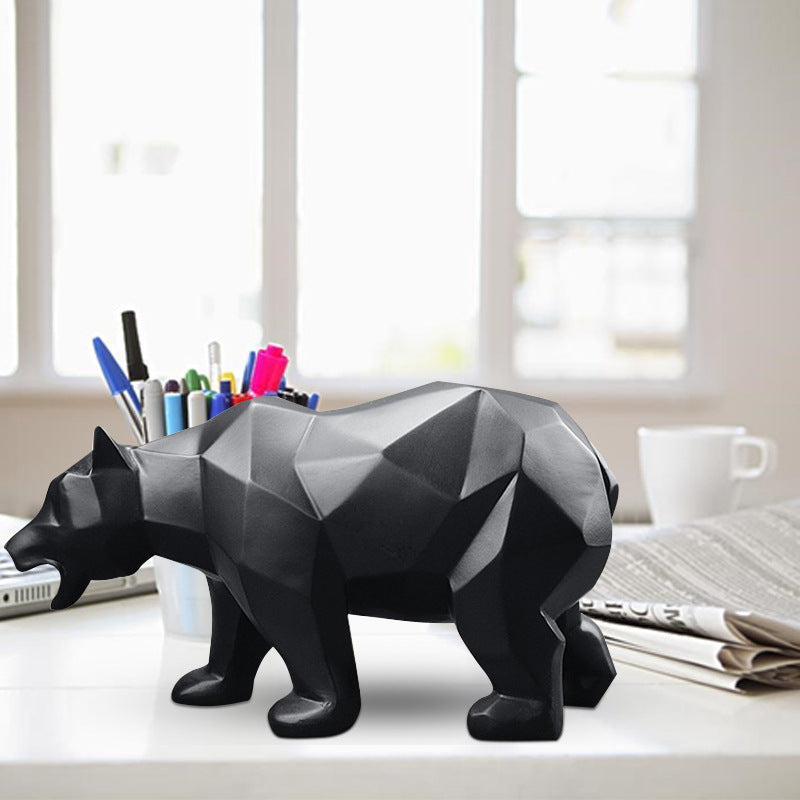 Premium Bear Resin Craft Decoration - Large Home Ornament Gift