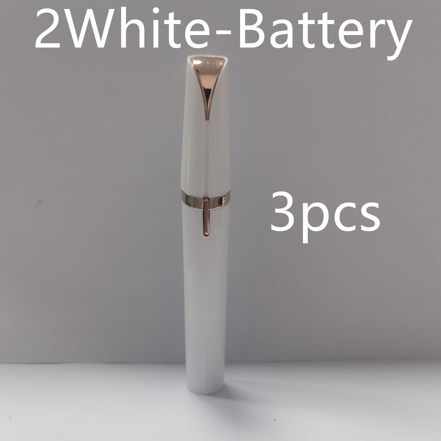 Mini Electric Eyebrow Trimmer - LED Light Painless Hair Remover Lipstick Size