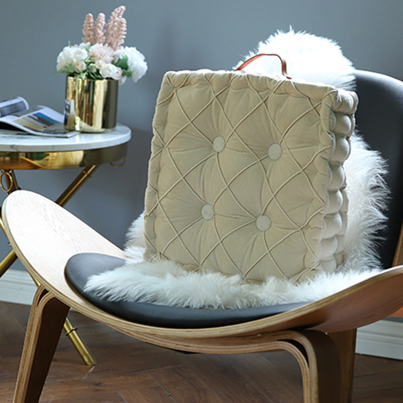 Square Bay Window Cushion With Portable Thickening Fat Cushion Round Cushion