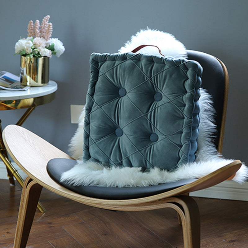 Square Bay Window Cushion With Portable Thickening Fat Cushion Round Cushion