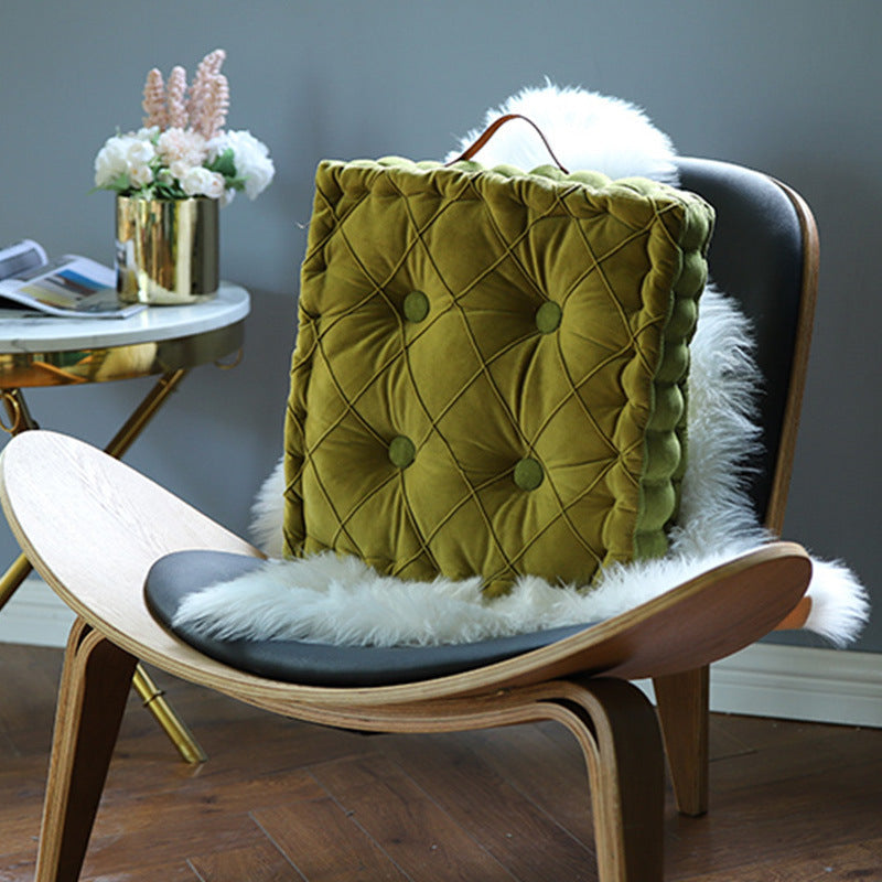 Square Bay Window Cushion With Portable Thickening Fat Cushion Round Cushion