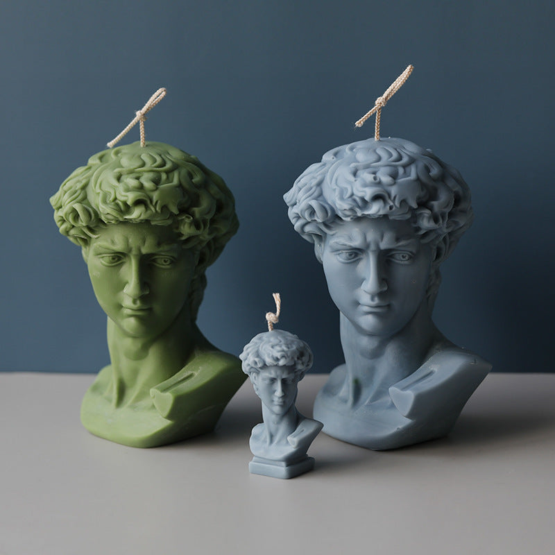 Premium David Head Silicone Candle Mould - DIY Home Decoration Craft