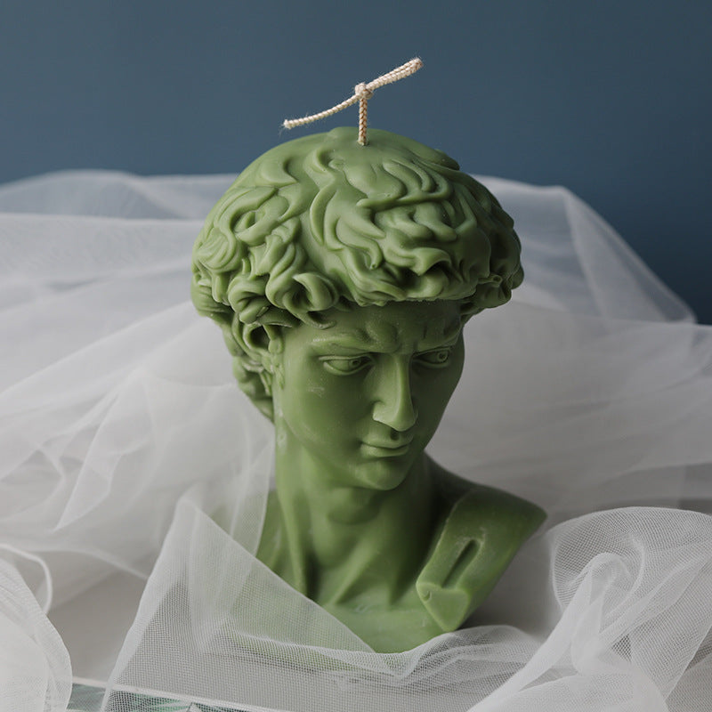 Premium David Head Silicone Candle Mould - DIY Home Decoration Craft
